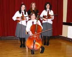 The wonderful string quartet from Ballyclare High School provided the music on the night.